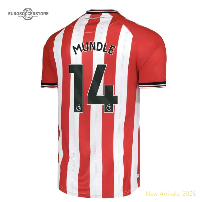 2025-2026 Sunderland Home Shirt (Mundle 14)-Football Shirts Shop