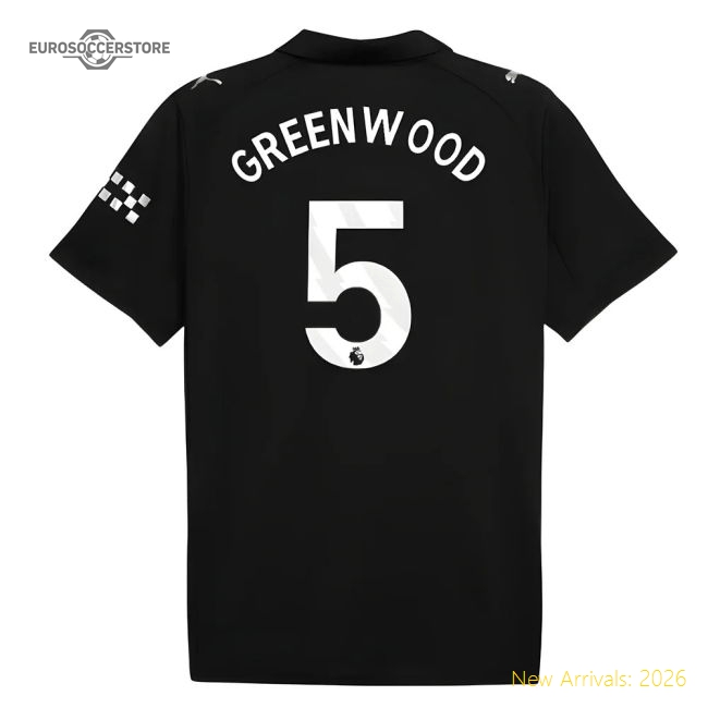 2025-2026 Man City Away Shirt (Greenwood 5)-Football Jersey Hub
