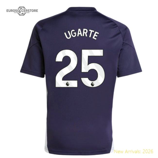 2025-2026 Man Utd Training Jersey (Aurora Plum) - Kids (Ugarte 25)-Football Jersey Hub