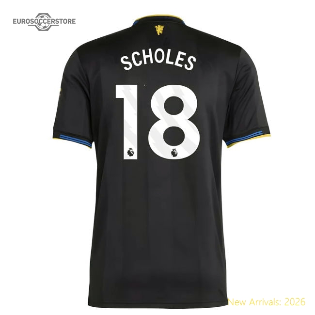 2025-2026 Man Utd Authentic Third Shirt (Scholes 18)-Football Jersey Hub