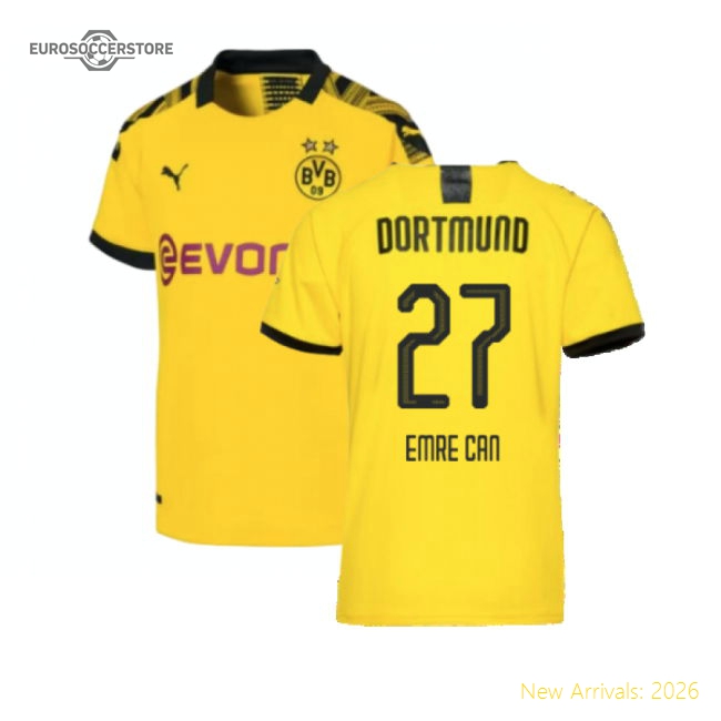 Borussia Dortmund 2019-20 Home Shirt (L) (Excellent) (Emre Can 27)-Football Jersey Hub