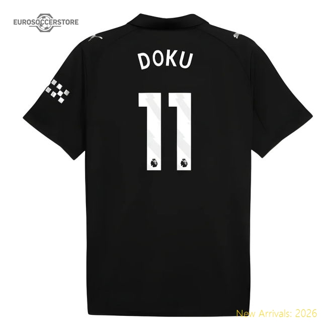 2025-2026 Man City Away Shirt (Doku 11)-Football Jersey Hub