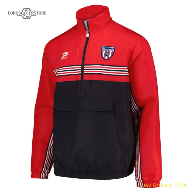 1986-1987 Sunderland Home Retro Track Jacket (Red)-Football Shirts Shop