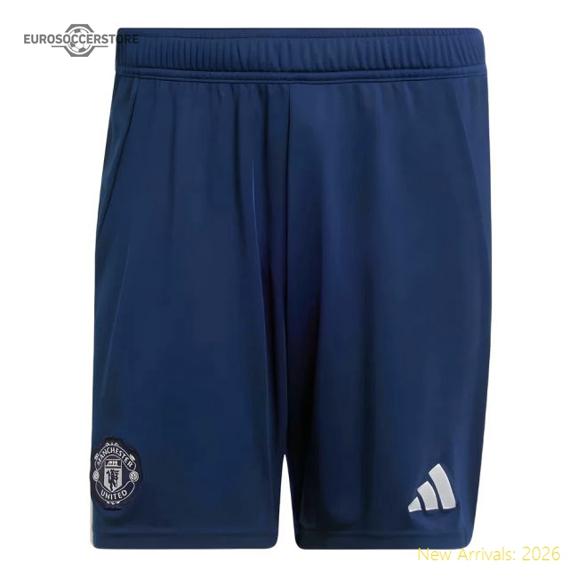 2024-2025 Man Utd Away Shorts (Night Indigo)-Football Jersey Hub