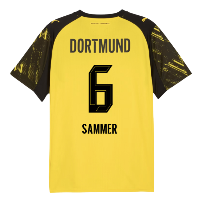 2025-2026 Borussia Dortmund Home Shirt (Sammer 6)-Football Jersey Hub