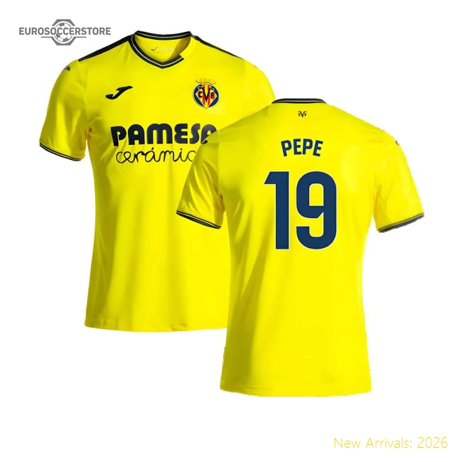 2024-2025 Villarreal Home Shirt (Pepe 19)-PitchVibe Kits