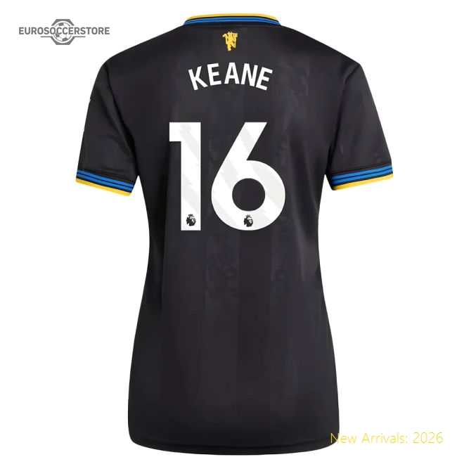 2025-2026 Man Utd Authentic Third Shirt (Womens) (Keane 16)-Football Jersey Hub