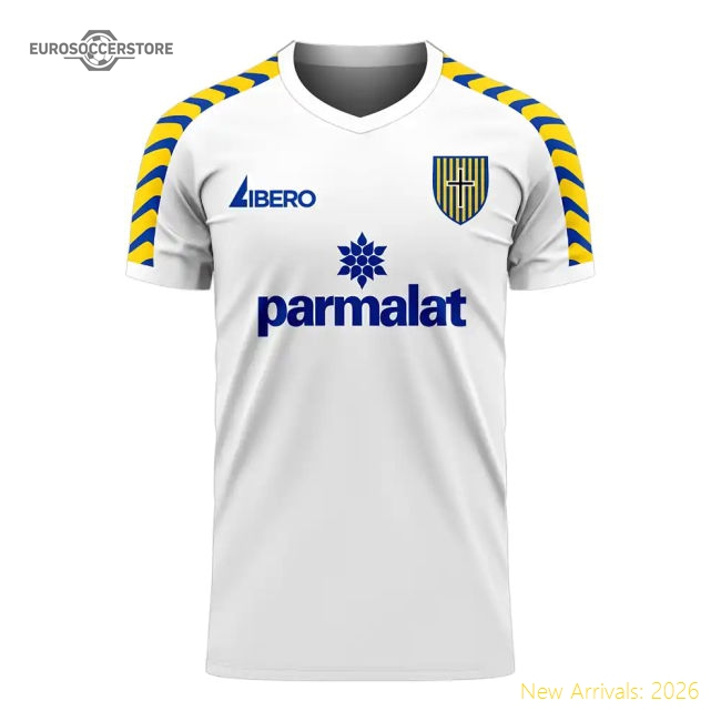 Parma 2025-2026 Home Concept Football Kit (Libero) (CRESPO 9)-Vantage Point Soccer