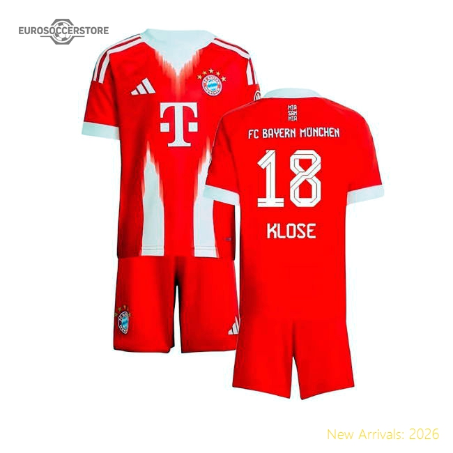 2025-2026 Bayern Munich Home Mini Kit (Klose 18)-PitchVibe Kits