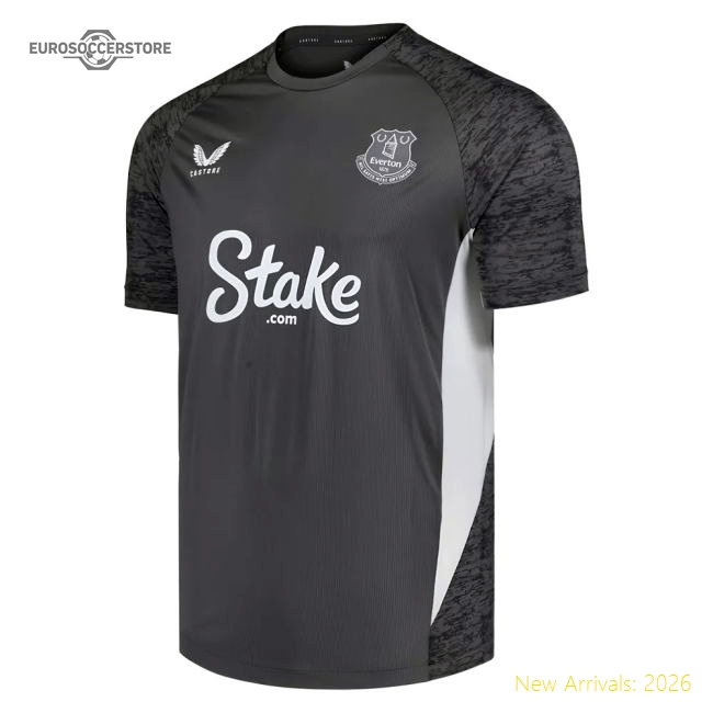 2025-2026 Everton Performance Short Sleeve T-Shirt (Grey)-Football Jersey Hub