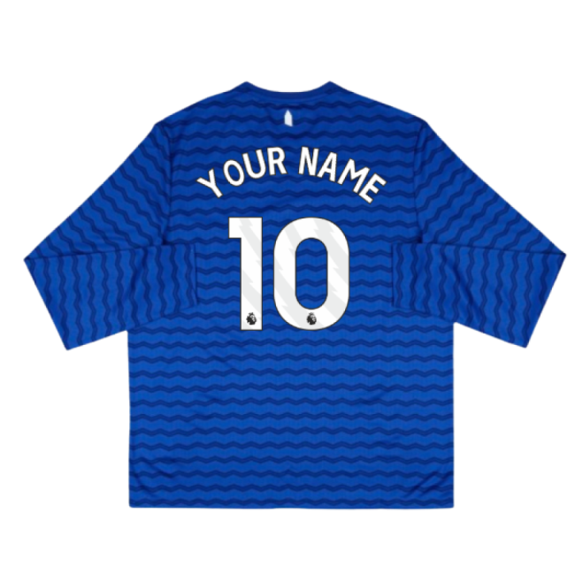 2025-2026 Everton Home Long Sleeve Shirt (Your Name)-Football Jersey Hub