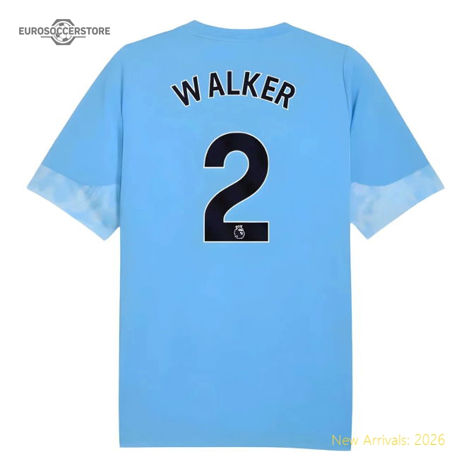 2025-2026 Man City Training Jersey (Light Blue) - Kids (Walker 2)-Football Shirts Shop