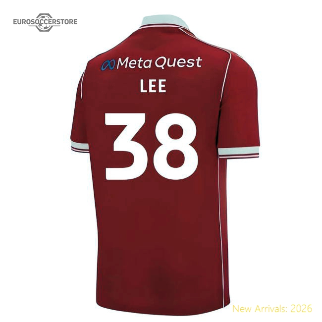 Wrexham (Lee 38) 2025-2026 Home Kit Kit Premium Team Supporter Gear-PitchVibe Kits