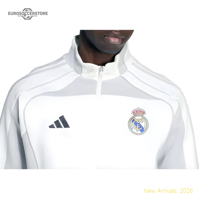 2025-2026 Real Madrid Track Top Urban Purist (White)-BuySoccerJersey Hub