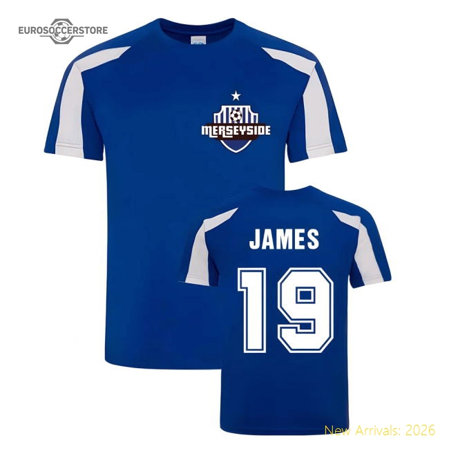 James Rodriguez Everton Sports Training Jersey (Blue)-Football Jersey Hub