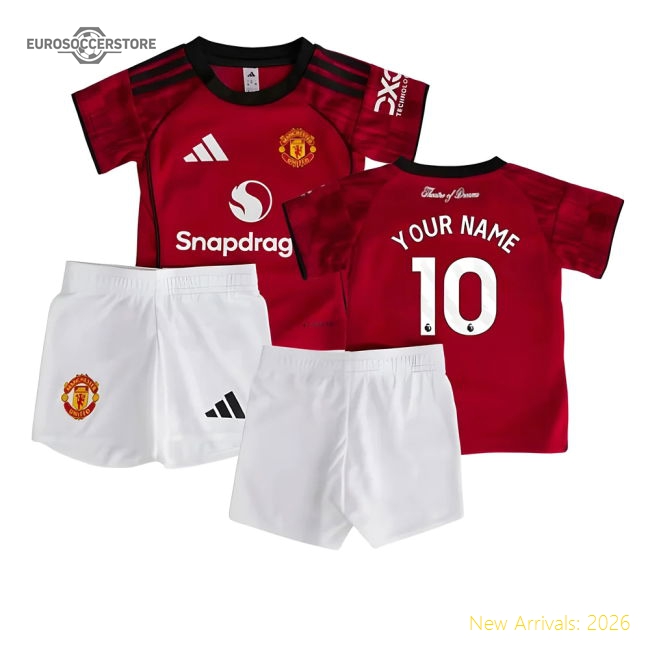 2025-2026 Man Utd Home Baby Kit (Your Name)-Football Jersey Hub