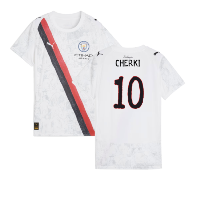 2025-2026 KIDSUPER x Manchester City CWC Shirt (White) - Womens (Cherki 10)-Football Shirts Shop