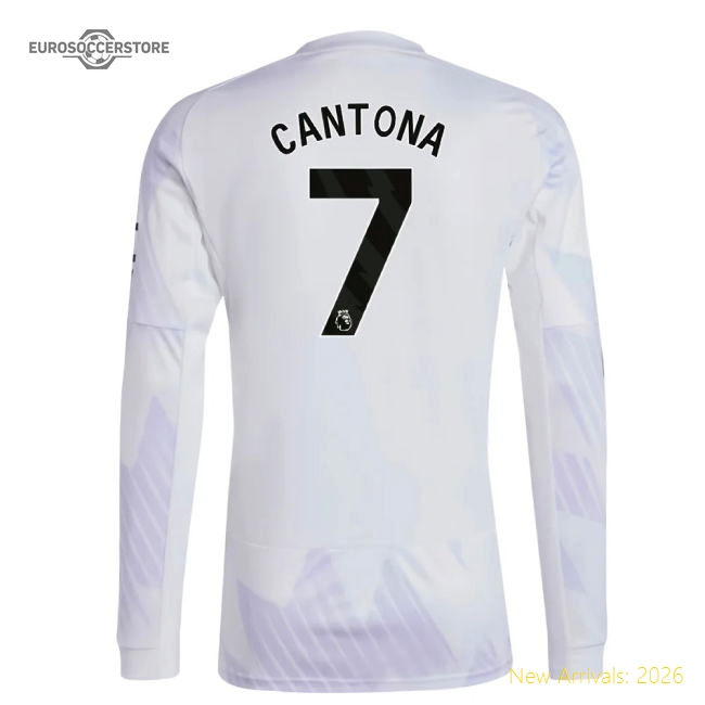 2025-2026 Man Utd Long Sleeve Away Shirt (Cantona 7)-Football Jersey Hub