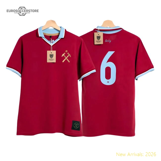 Bobby Moore Hammers Tribute Football Shirt-Vantage Point Soccer
