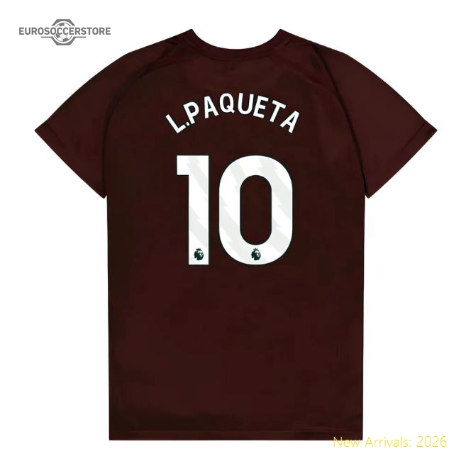 West Ham United Poly T-Shirt (Claret/Blue) - Kids (L.Paqueta 10)-Vantage Point Soccer