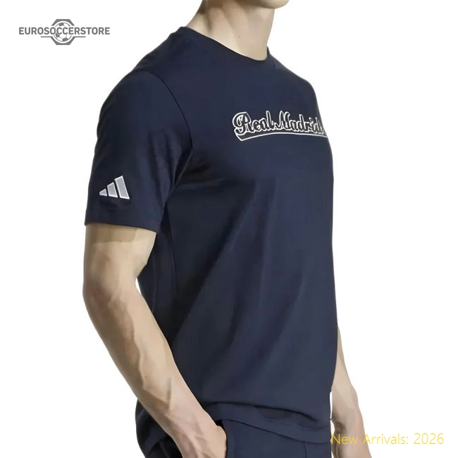 2025-2026 Real Madrid US Tee (Navy)-BuySoccerJersey Hub