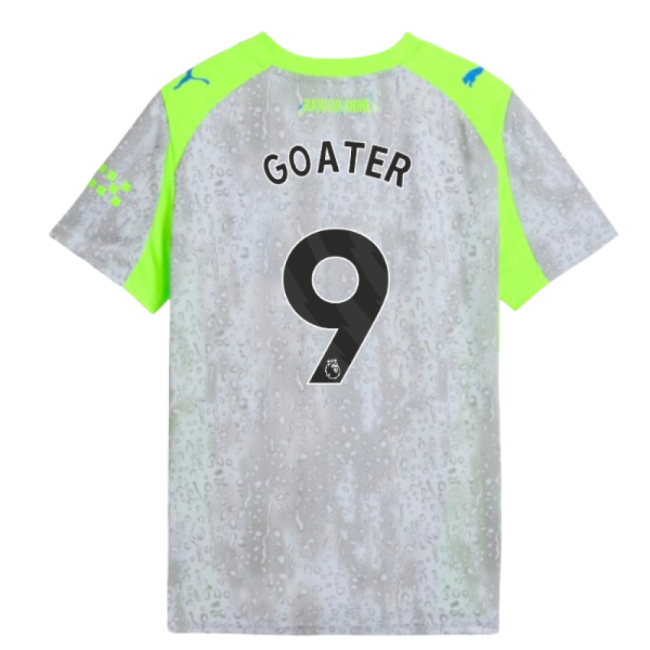 2025-2026 Man City Third Shirt (Kids) (Goater 9)-Football Jersey Hub