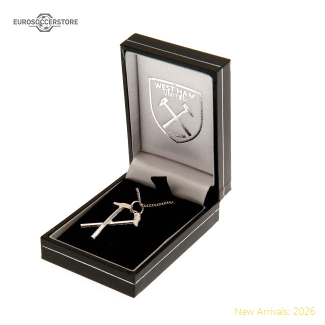 West Ham United FC Sterling Silver Pendant & Chain HM-Vantage Point Soccer