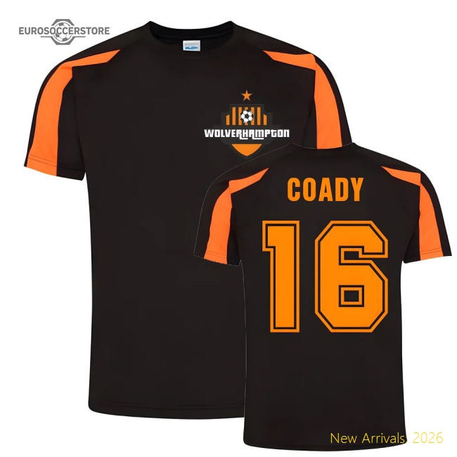 Conor Coady Wolves Sports Training Jersey (Black)-Vantage Point Soccer