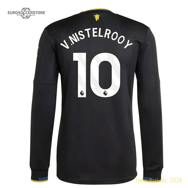 2025-2026 Man Utd Authentic Long Sleeve Third Shirt (V.Nistelrooy 10)-Football Jersey Hub