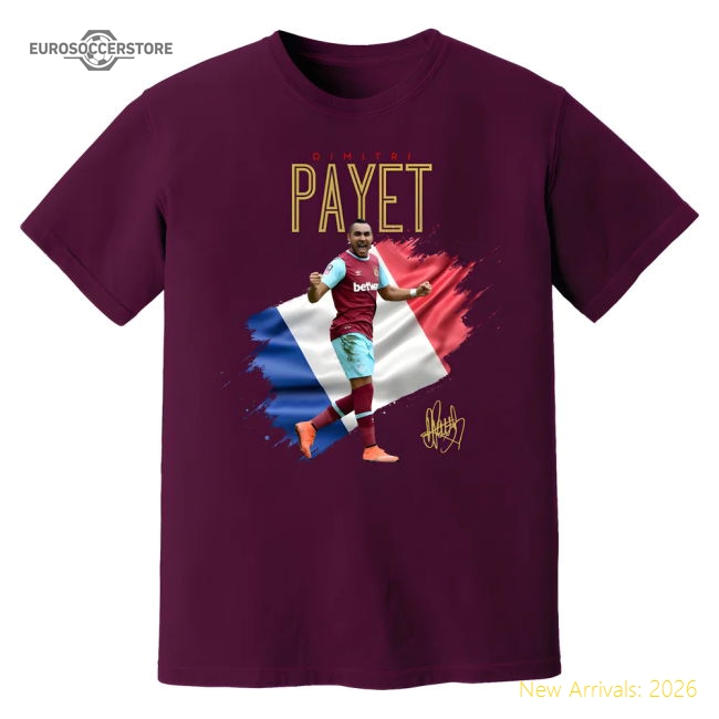 Dimitri Payet West Ham Celebration T-Shirt (Purple)-Vantage Point Soccer