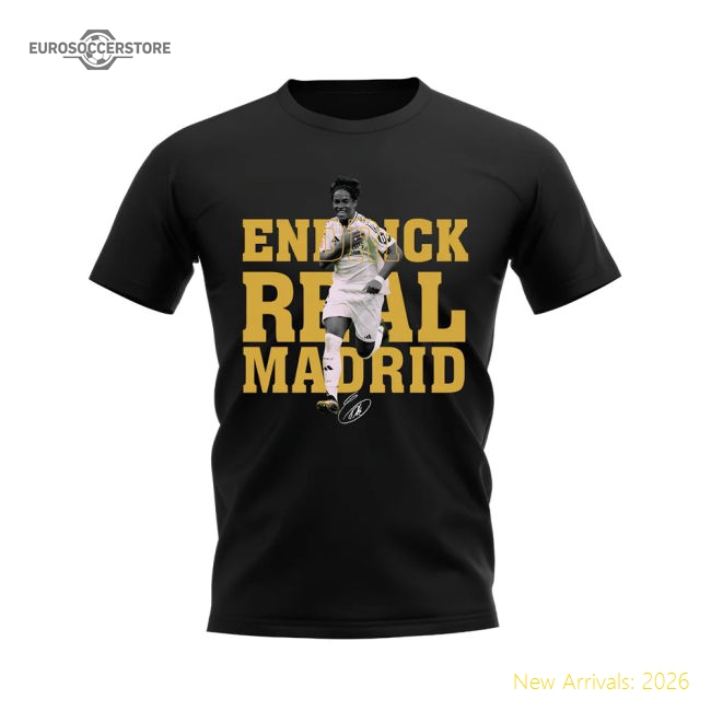 Endrick Real Madrid Player Tee (Black)-BuySoccerJersey Hub