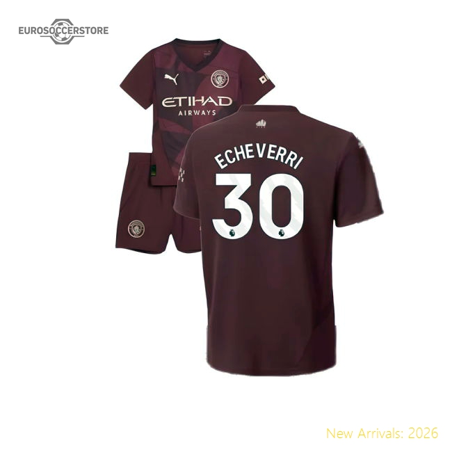 2024-2025 Man City Third Mini Kit (Echeverri 30)-Football Shirts Shop