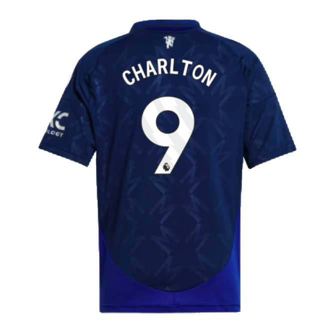 2024-2025 Man Utd Away Shirt (Kids) (Charlton 9)-Football Jersey Hub