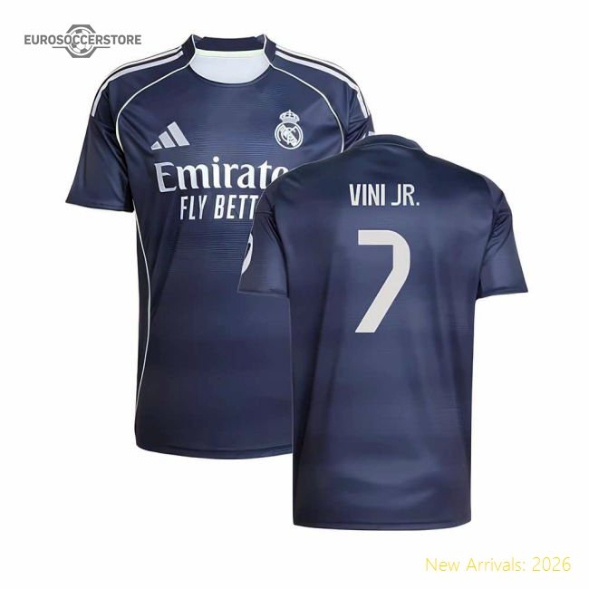 2025-2026 Real Madrid Away Shirt (Vini Jr. 7)-Football Shirts Shop
