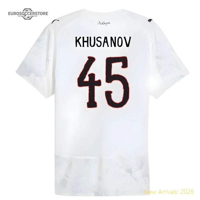 2025-2026 KIDSUPER x Manchester City CWC Authentic Shirt (White) (Khusanov 45)-Football Jersey Hub