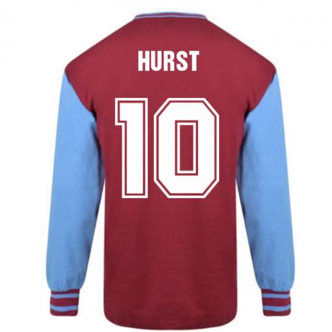 West Ham United 1964 FA Cup Final Retro Shirt (HURST 10)-Vantage Point Soccer