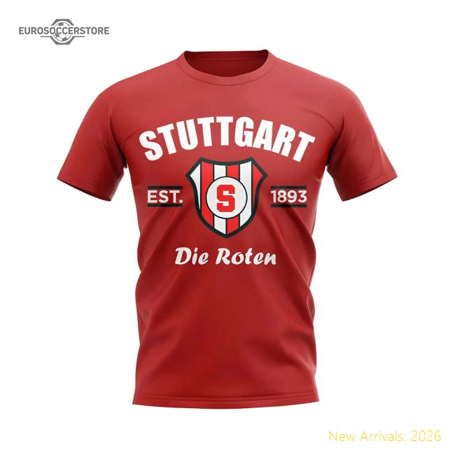 Stuttgart Established Football T-Shirt (Red)-ly44