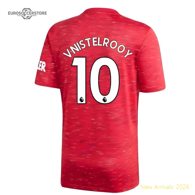 2020-2021 Man Utd Adidas Home Football Shirt (V.NISTELROOY 10)-Football Jersey Hub