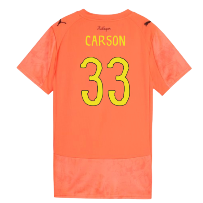 2025-2026 Manchester City CWC Goalkeeper Shirt (Neon Sun) - Womens (Carson 33)-Football Shirts Shop
