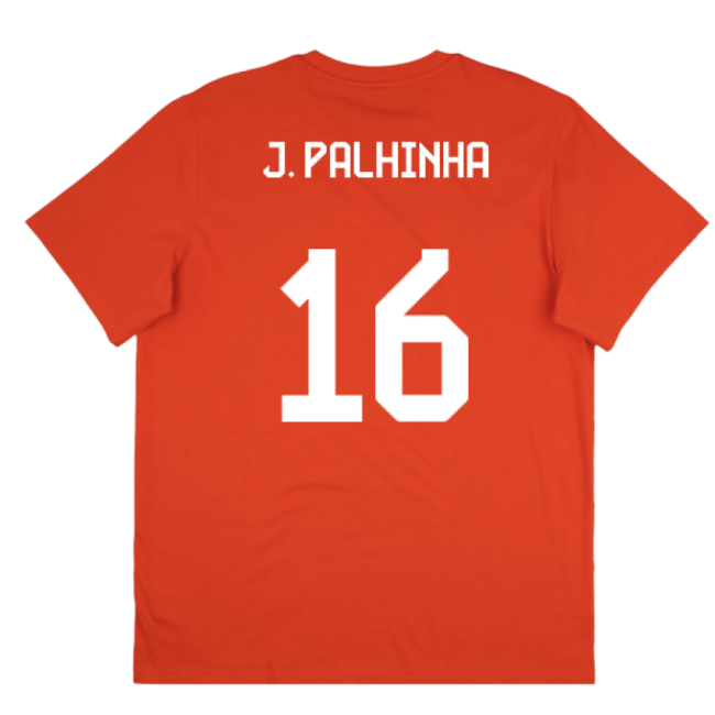 2025-2026 Bayern Munich Seasonal Graphic Tee (Red) (J. Palhinha 16)-PitchVibe Kits