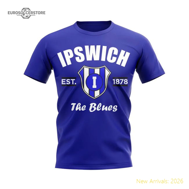 Ipswich Established Football T-Shirt (Blue)-Vantage Point Soccer