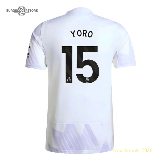 2025-2026 Man Utd Authentic Away Shirt (Yoro 15)-Football Jersey Hub
