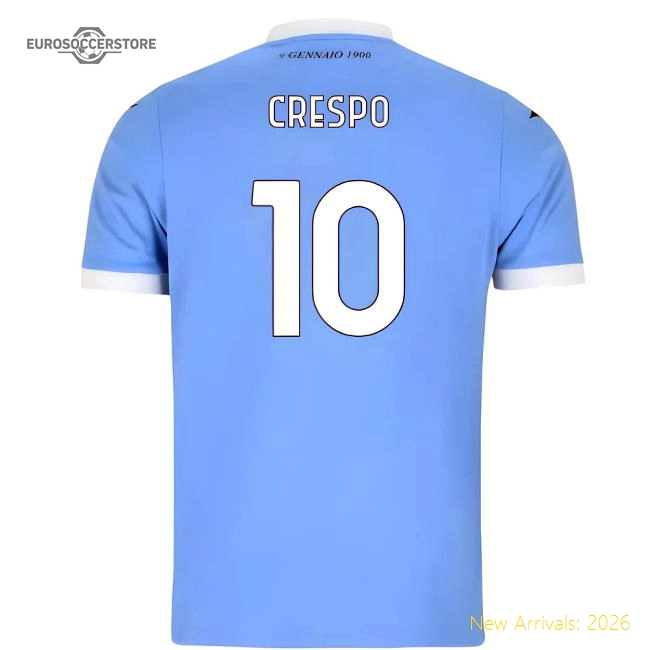 2025-2026 Lazio Home Shirt (Crespo 10)-Vantage Point Soccer