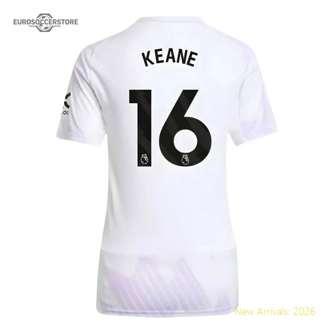 2025-2026 Man Utd Away Shirt (Womens) (Keane 16)-Football Jersey Hub