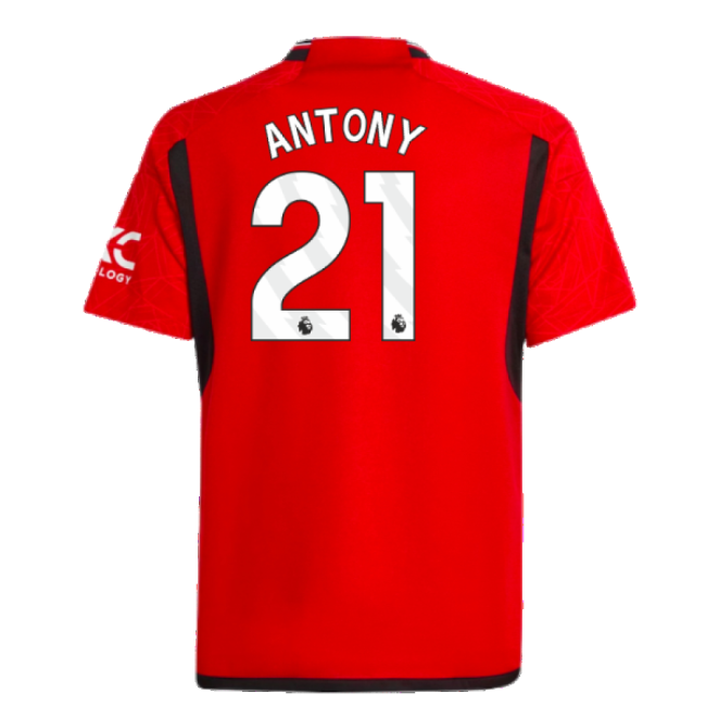 2023-2024 Man Utd Home Shirt (Kids) (Antony 21)-Football Jersey Hub