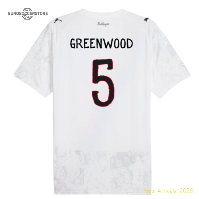 2025-2026 KIDSUPER x Manchester City CWC Shirt (White) (Greenwood 5)-Football Shirts Shop