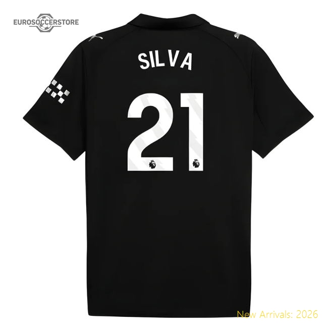 2025-2026 Man City Away Shirt (Silva 21)-Football Jersey Hub