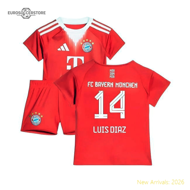 2025-2026 Bayern Munich Home Baby Kit (Luis Diaz 14)-PitchVibe Kits