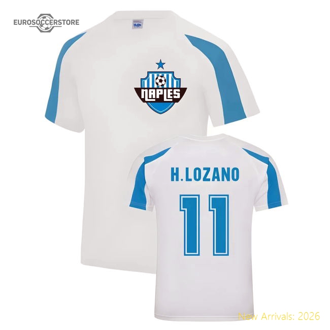 Hirving Lozano Napoli Sports Training Jersey (White)-Vantage Point Soccer
