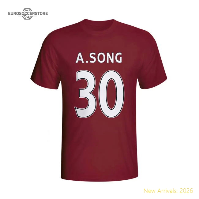 Alex Song West Ham Hero T-shirt (maroon)-Vantage Point Soccer